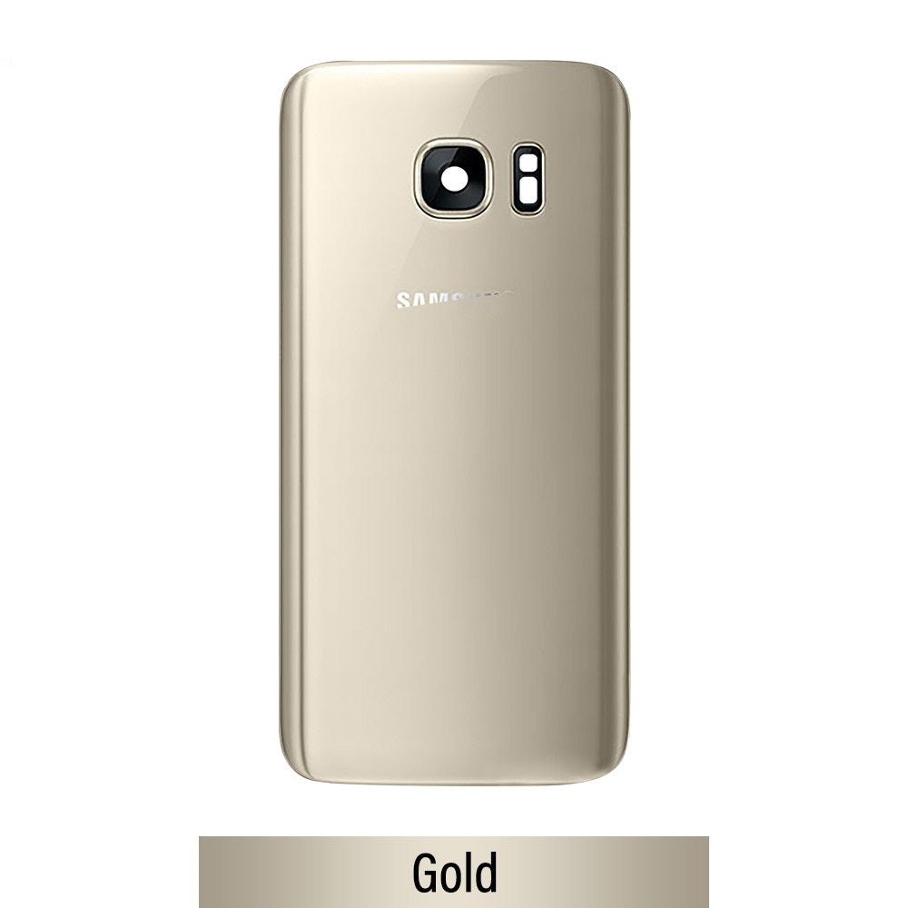 Red Rear Cover Glass For Samsung Galaxy S7 G930F-Gold Red Rear Cover Glass For Samsung Galaxy S7 G930F-Gold